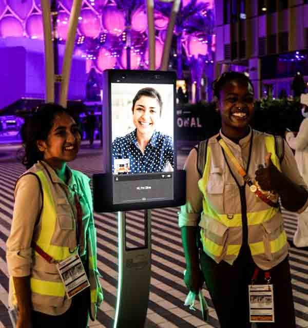 GoBe Robot at Dubai Trade Show